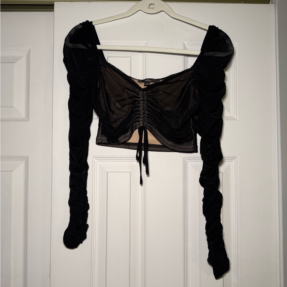 Lulu two piece black skirt set